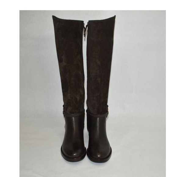 New! Tory Burch Miller Knee High Boot Brown Suede Size 6 M MSRP $498 U8 - Picture 8 of 9